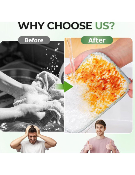 Trapos de Lavado de Platos de Alambre Asfanst 5 Piezas Reutilizables