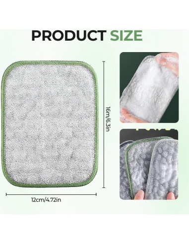 Trapos de Lavado de Platos de Alambre Asfanst 5 Piezas Reutilizables