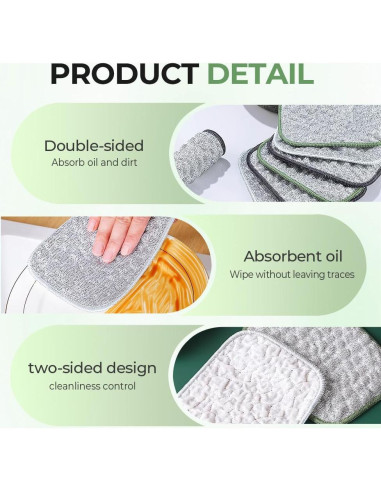 Trapos de Lavado de Platos de Alambre Asfanst 5 Piezas Reutilizables