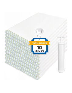 Bolsas de Ahorro de Espacio Jumbo HealSmart 10 con Bomba