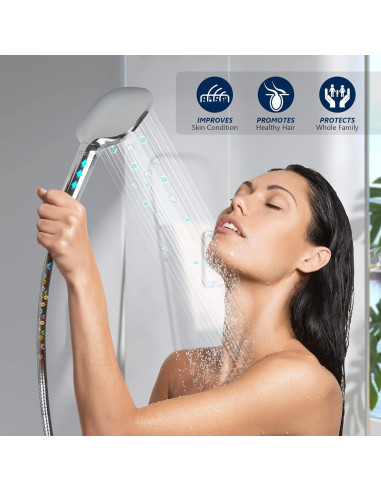 Filtro de Ducha KOSNEW Reemplazo KDF para Agua Dura 0.068kg