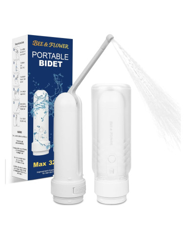 Bidet Portátil BEE&FLOWER 320ml Recargable IPX7 para Viajes
