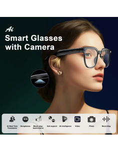 Gafas Inteligentes Bapick con Cámara 8MP y Audio Abierto 2