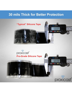 Cinta de Silicona Autoadhesiva Proxicast 30 mil 4.57m Negra 2