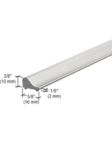 Puerta de Ducha Sin Marco CRL S1L001CH 15.24x15.24 cm Plata