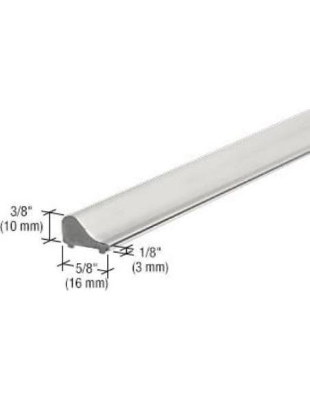 Puerta de Ducha Sin Marco CRL S1L001CH 15.24x15.24 cm Plata