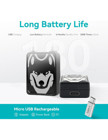 Candado Biométrico de Huella Dactilar LEELEN LL-SG100-B Negro