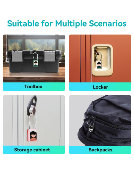 Candado Biométrico de Huella Dactilar LEELEN LL-SG100-B Negro