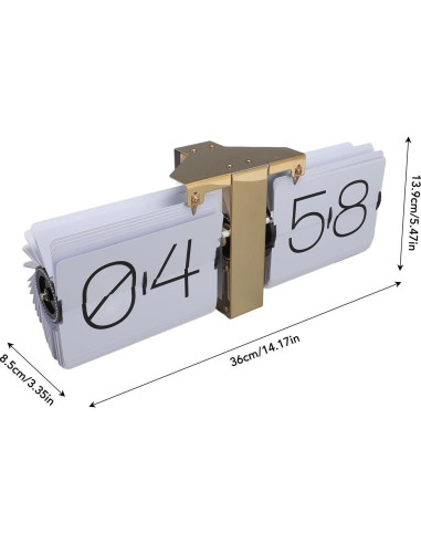 Reloj de Mesa Digital Vintage Pomya Big Flip 36x13.9cm