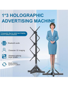 Ventilador Holográfico 3D Genérico 50CM con Pantalla LED 118x48cm 2