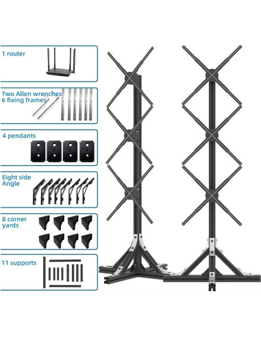 Ventilador Holográfico 3D Genérico 50CM con Pantalla LED 118x48cm