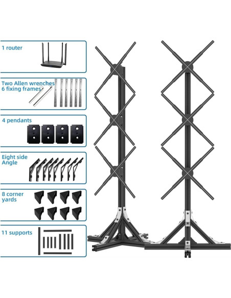 Ventilador Holográfico 3D Genérico 50CM con Pantalla LED 118x48cm