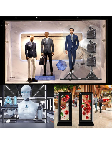 Ventilador Holográfico 3D Genérico 50CM con Pantalla LED 118x48cm