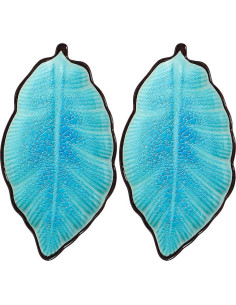 Soporte para Cucharas de Cerámica Sanbege - 2 Piezas Verde Azulado 2