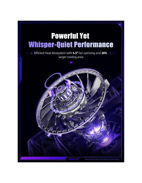 Pad de Enfriamiento para Laptop llano V12 Ultra RGB 15.6-19"