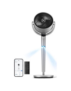 Ventilador de Pie DREO DR-HPF007S Plata, 9 Velocidades, 25dB