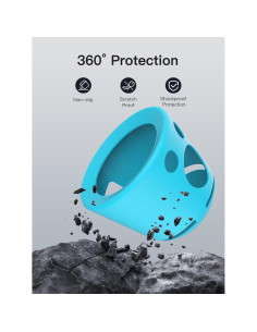 Funda de Silicona Suave YANMONGI para Nintendo Sound Clock Alarmo - Azul 2