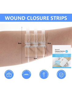 Tiras de Cierre de Heridas CXWZRU Kit de Primeros Auxilios 2