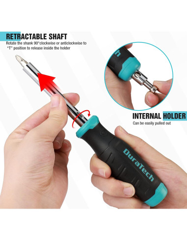 Juego de Destornilladores 18 en 1 DURATECH - Precisión y Ergonomía