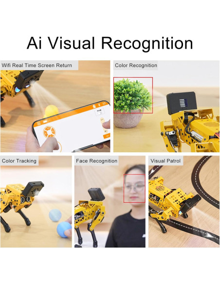 Perro Robot Inteligente VBESTLIFE AI, Programación Python y Scratch
