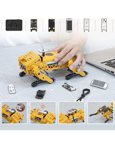 Perro Robot Inteligente VBESTLIFE AI, Programación Python y Scratch