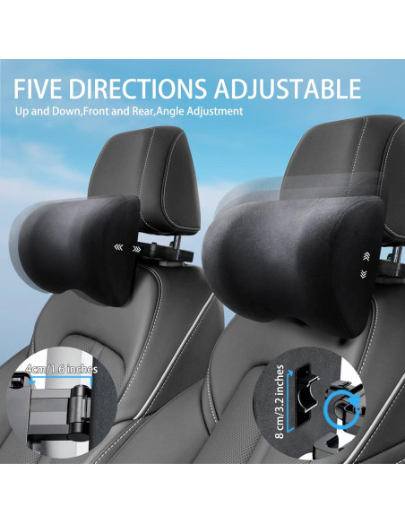 Almohada de Cuello Ajustable HSWT - Espuma Viscoelástica Ergonómica