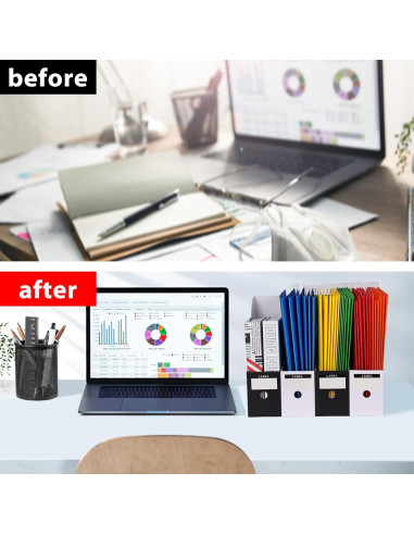 Soporte para Revistas XiePiPiPaper - 6 Paquetes - Cartón Corrugado