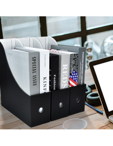 Soporte para Revistas XiePiPiPaper - 6 Paquetes - Cartón Corrugado