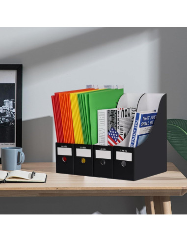 Soporte para Revistas XiePiPiPaper - 6 Paquetes - Cartón Corrugado