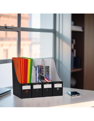 Soporte para Revistas XiePiPiPaper - 6 Paquetes - Cartón Corrugado