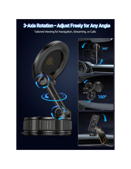 Soporte Magnético para Teléfono Light Face con Gel Nano, 360