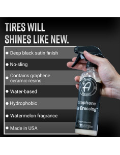 Vestido de Neumáticos de Grafeno Adam's 473ml Acabado Satinado 2