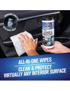 Toallitas Limpiadoras Chemical Guys 60 Ct para Interiores de Autos 2