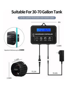 Creador de Olas Boxtech DC 24V 10W 2100 GPH para Acuario 2