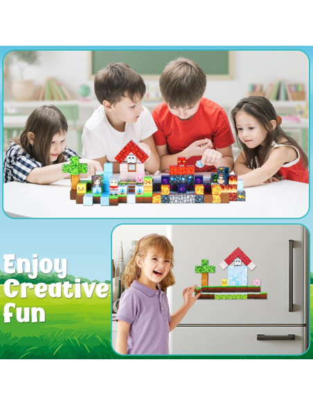 200 Piezas Bloques de Construcción Magnéticos Yongkang - STEM