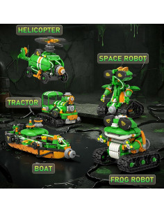 Kit de Construcción de Robots STEM QHECTTY 732 Piezas 5 en 1 2