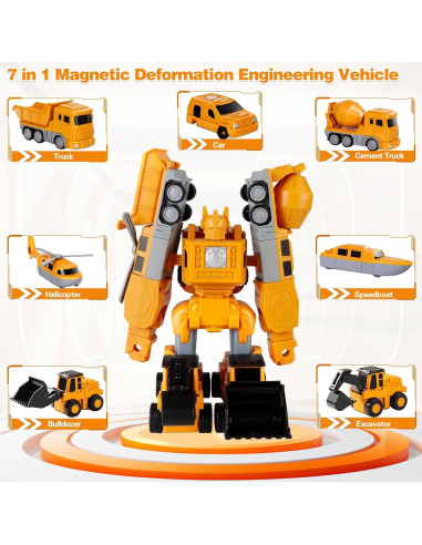Set de Juguetes de Construcción Magnética 7 en 1 - JUNMAO