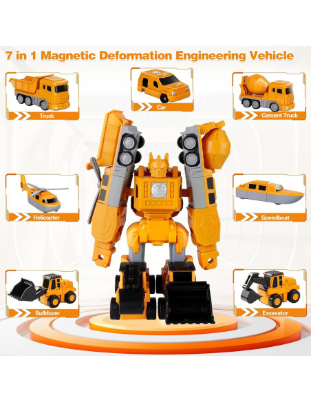 Set de Juguetes de Construcción Magnética 7 en 1 - JUNMAO