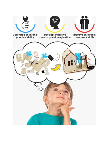 Kit STEM 4 en 1 Poraxy para Niños 8-12 Años, Juguetes Educativos