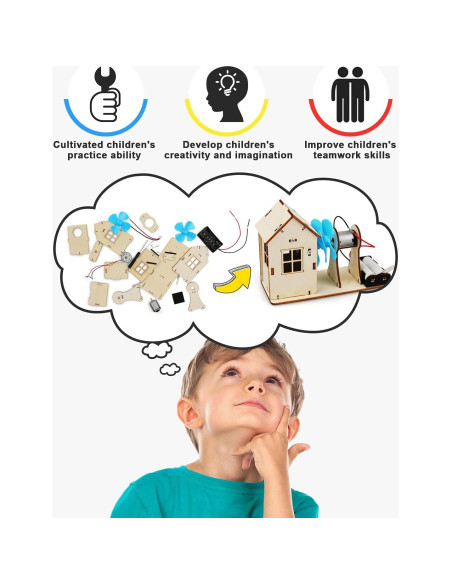 Kit STEM 4 en 1 Poraxy para Niños 8-12 Años, Juguetes Educativos