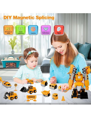 Set de Juguetes de Construcción Magnética 7 en 1 - JUNMAO