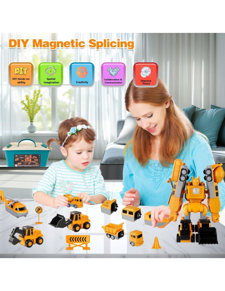 Set de Juguetes de Construcción Magnética 7 en 1 - JUNMAO