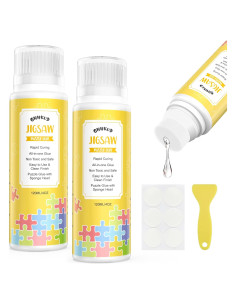 Pegamento para Rompecabezas GHHKUD 240ml No Tóxico con Esponja