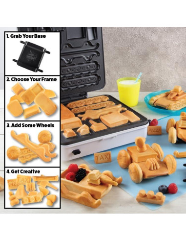 Fabricador de Waffles Waffle Wow! Taller de Carrocería 1200W