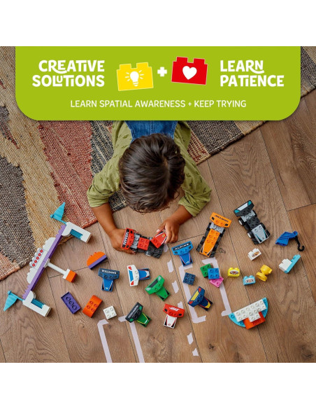 LEGO DUPLO F1 Team Coches de Carrera 70 Piezas 2+