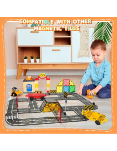 Bloques de Construcción Magnéticos Mruikeny Camino Magnético 0.25cm 2