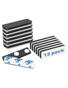 Paquete de 12 Sujetadores Magnéticos Koorito para Etiquetas