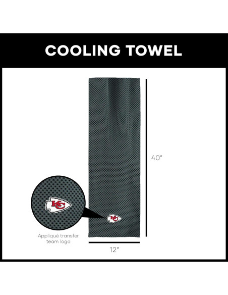 Toalla de Enfriamiento Northwest Kansas City Chiefs 30x102 cm