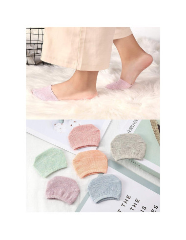 Calcetines Cortos para Dedos SATINIOR 8 Pares Mujeres Algodón