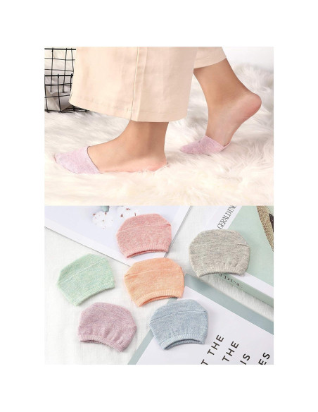 Calcetines Cortos para Dedos SATINIOR 8 Pares Mujeres Algodón